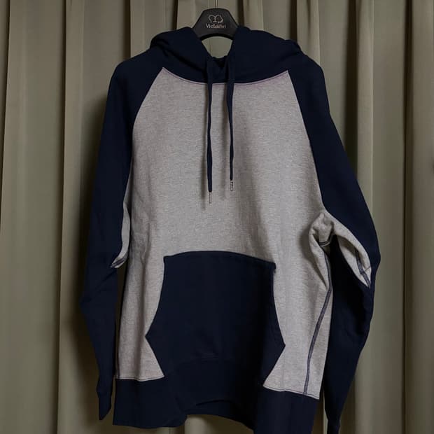 데밀 LOT55 프리덤슬리브 후드 그레이 네이비 3