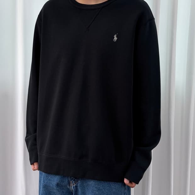 [XL]폴로 랄프로렌 더블니트 스웻 셔츠