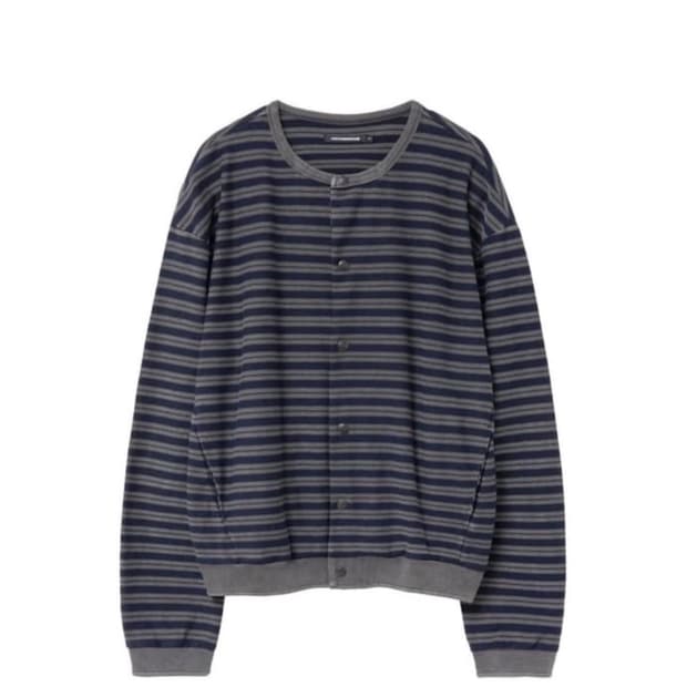 해칭룸 stripe Cardigan navy 4