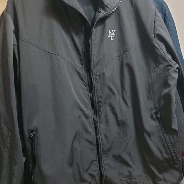 HDEX 에이치덱스 오버핏 바람막이 짚업 자켓 블랙 (XL)