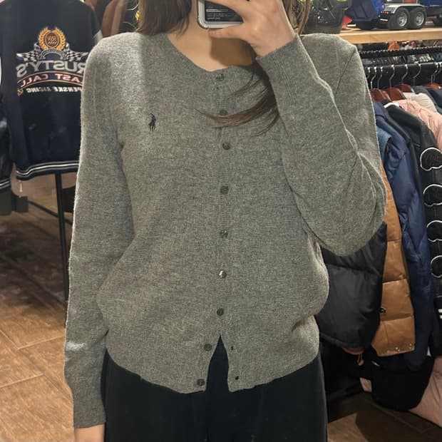 [HI] 폴로 랄프로렌 니트 가디건 그레이