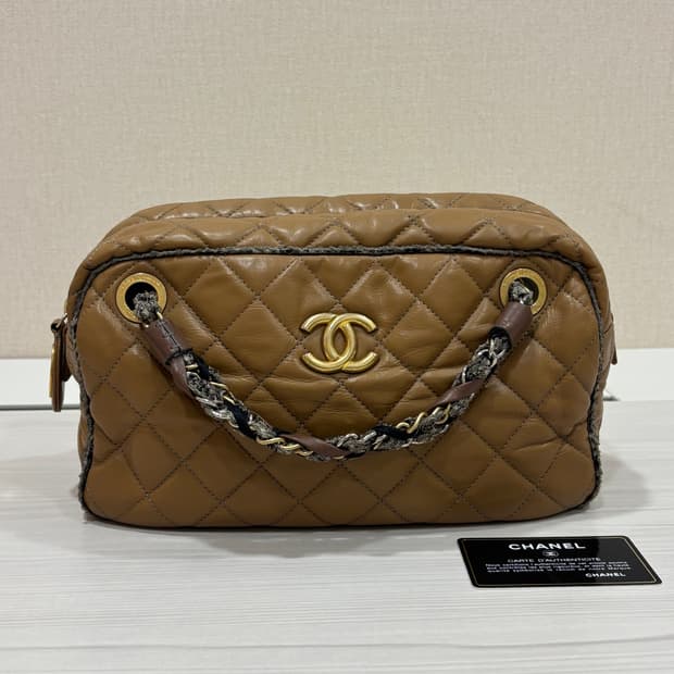 샤넬 카프스킨 트위디 숄더백