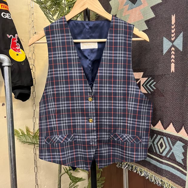 버버리 체크 베스트 #csz719