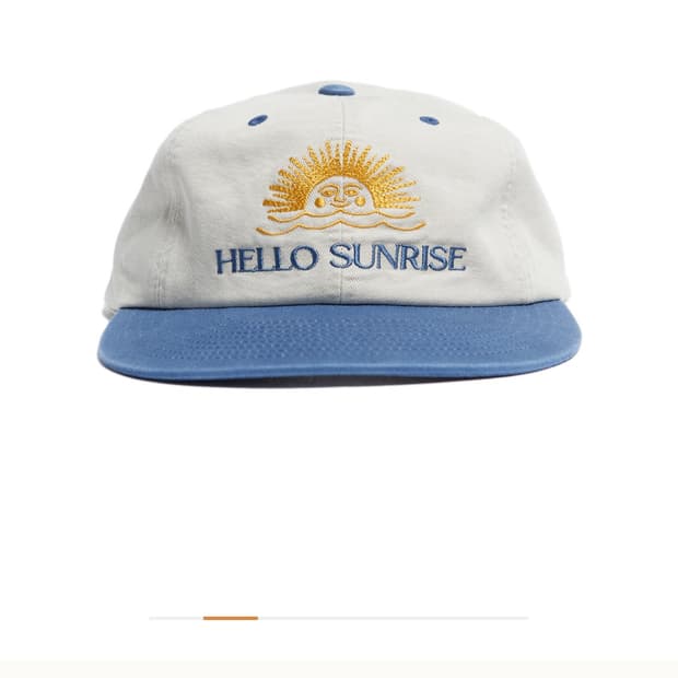 헬로선라이즈 투톤 워싱 OG 로고 캡