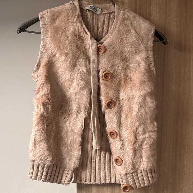 모스키노 털 조끼 베스트