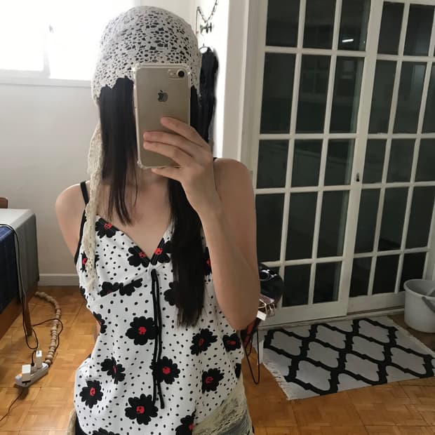 vintage pattern sleeveless
