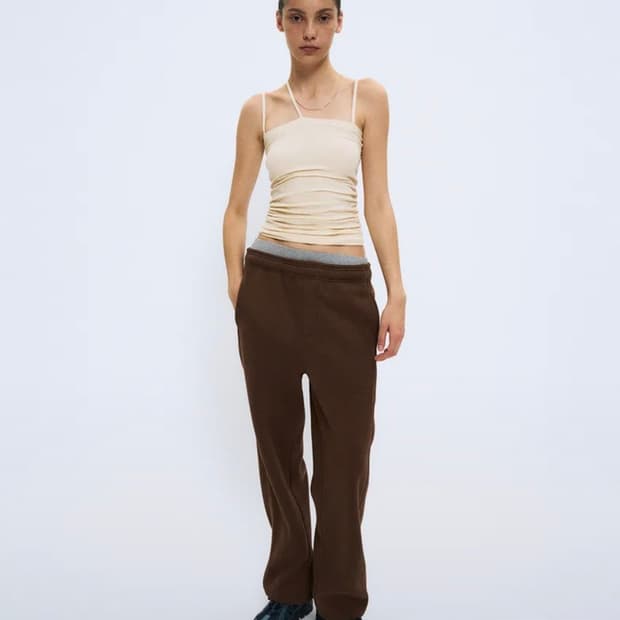 파르티멘토우먼 와이드 스웻 팬츠