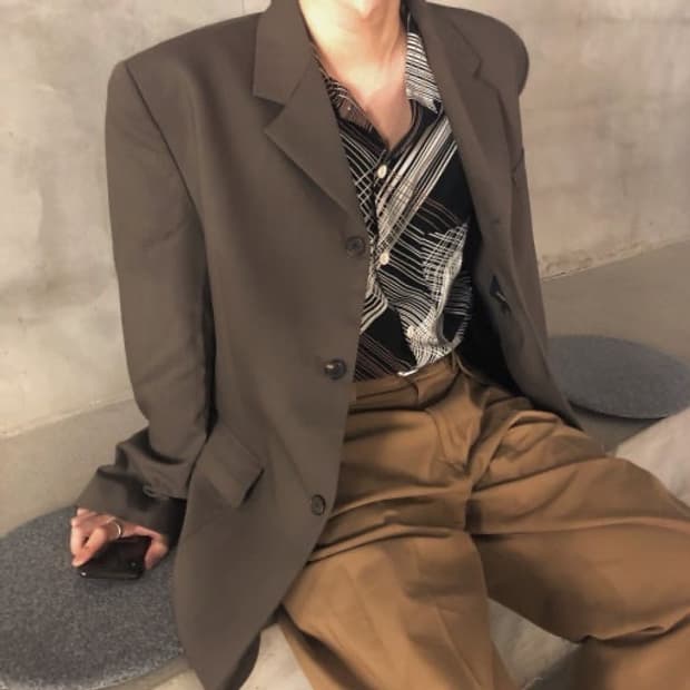 르메르/컨버터블 마카롱 반팔셔츠/46