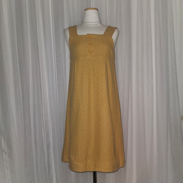 pour la frime 빈티지 해바라기 모리 원피스