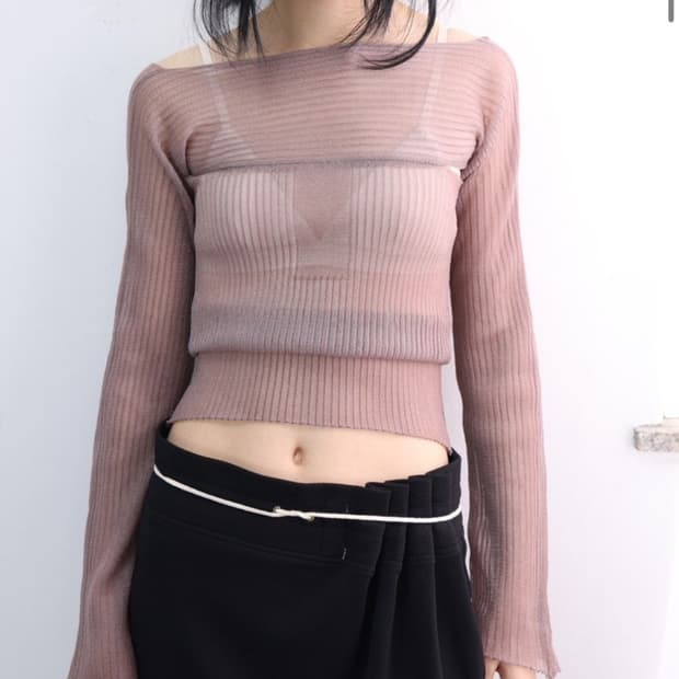 울리카 상투스 시어 탑 핑크!! 구해용