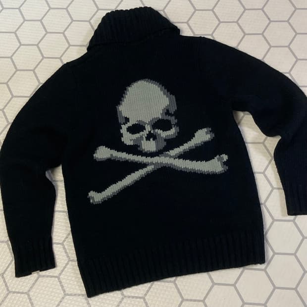 (XL) 마스터마인드재팬 x 베이프 11fw 핸드 니트 코위찬