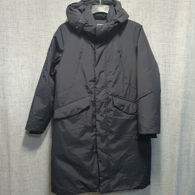 장미쉘바스키아 남성 구스다운 롱 패딩 