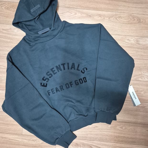 (새상품) 피어오브갓에센셜 더 블랙 컬렉션 후드 제트 블랙