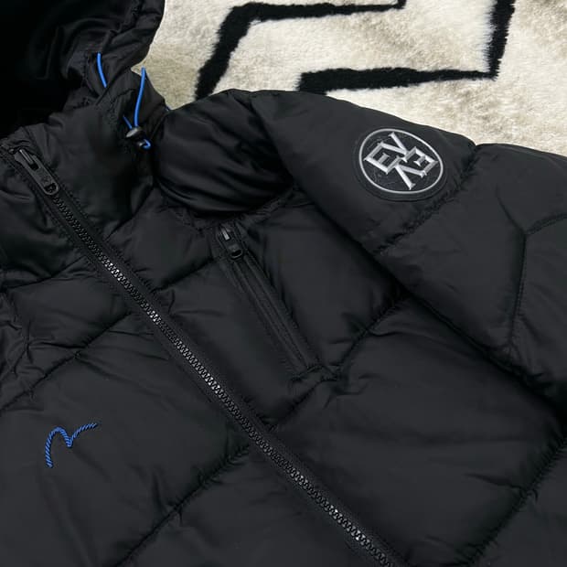 [여성L]에비수 후드 패딩/블랙