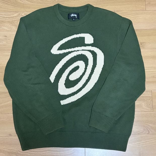 스투시 컬리 스웨터 L