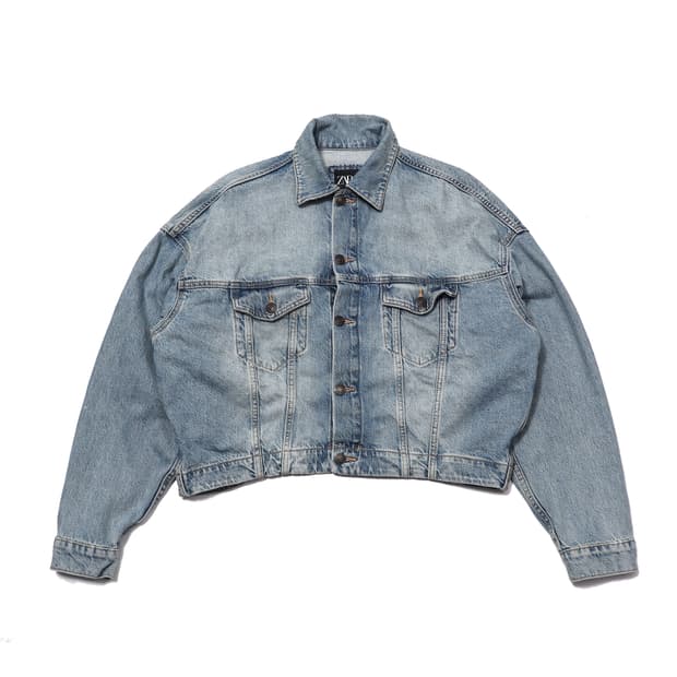 ZARA 데님 오버핏 트러커 재킷 size M