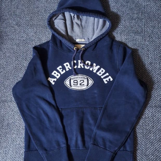 아베크롬비 럭비 화이트 후드