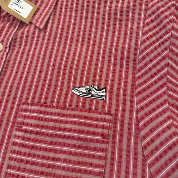 컨버스 시어서커 셔츠