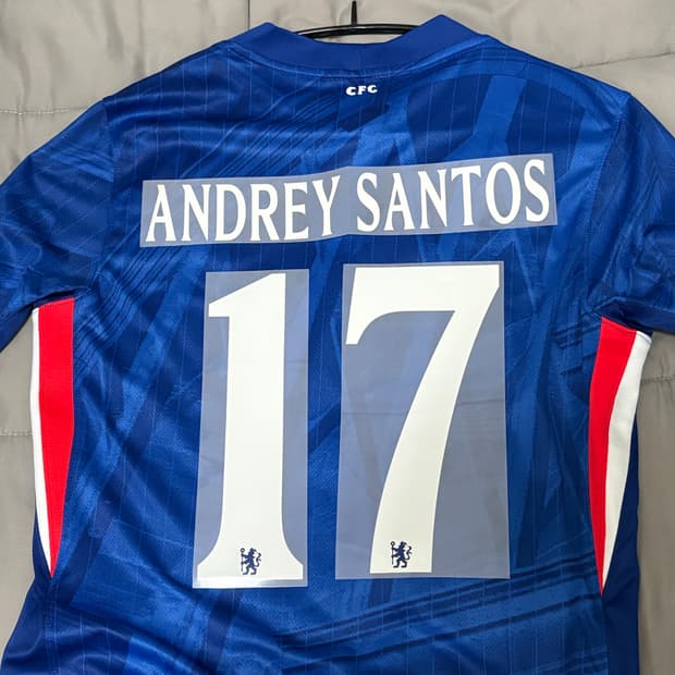 해외 m] 25-26 첼시 긴팔 레플리카+오피셜 안드레이 산투스 마킹지