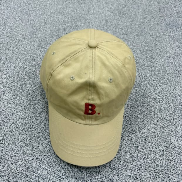 F 빈티지 B 베이지 볼캡 모자 0708J1