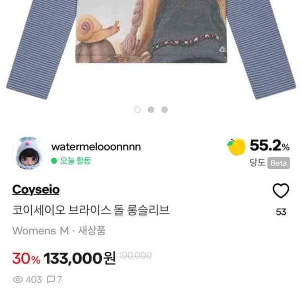 코이세이오 브라이스 롱슬리브 브리운