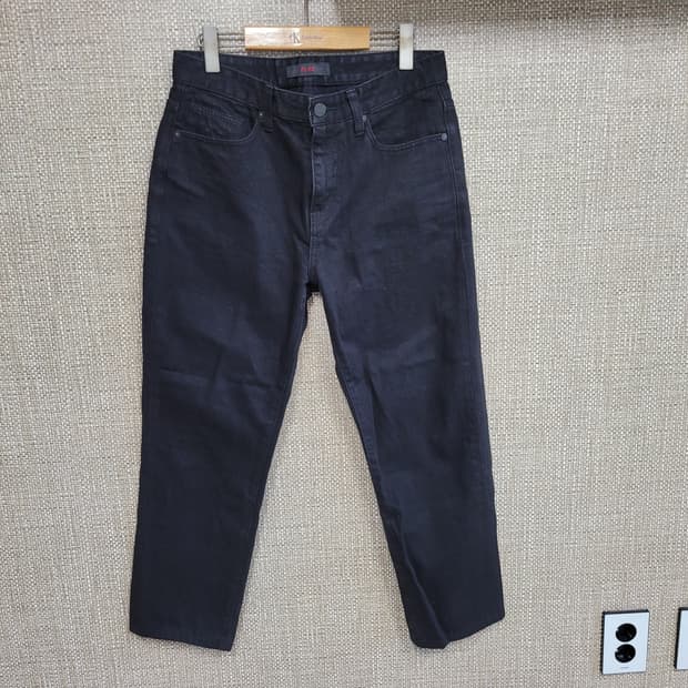 32인치 플랙 청바지 흑청