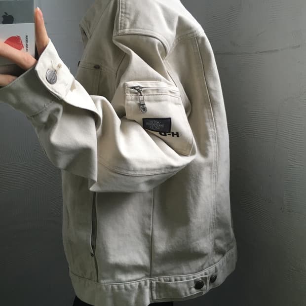 Harley Davidson 할리데이비슨 베이지 트러커 자켓