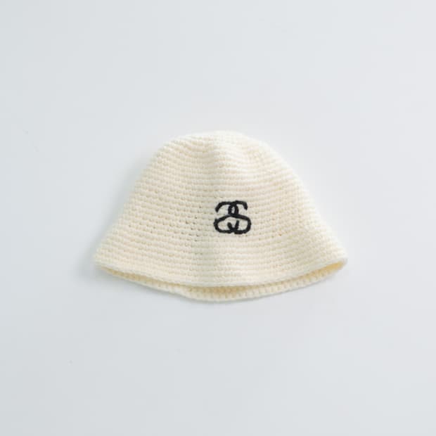 [Stussy] 스투시 SS 링크 로고 니트 버킷햇