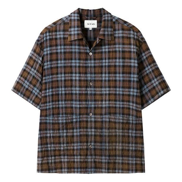 아트이프액츠 반팔셔츠 Check Two Pocket Half Shirt