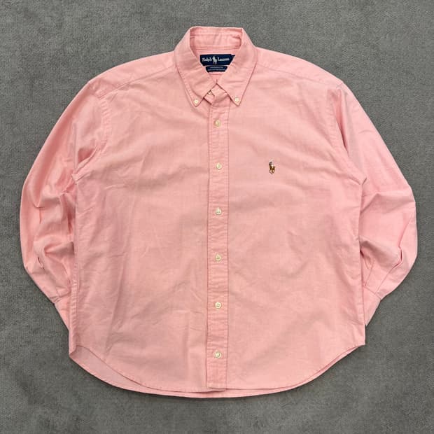 100 폴로 랄프로렌 핑크 옥스포드 셔츠