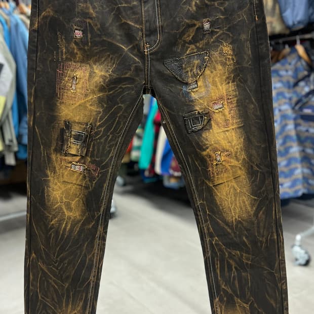 다크브라운 데님진