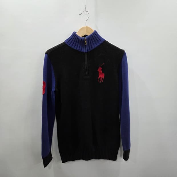 폴로랄프로렌 보이즈 빅포니 풀오버 하프집업 니트 XL/18/20