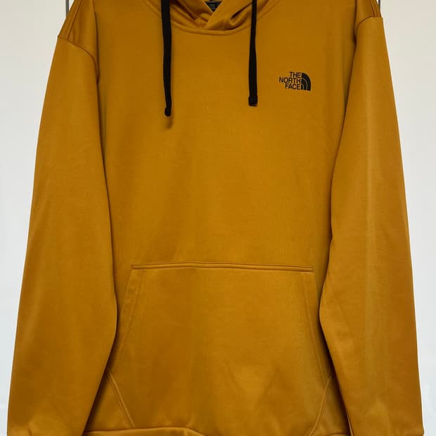 노스페이스 약기모후드티 머스타드  