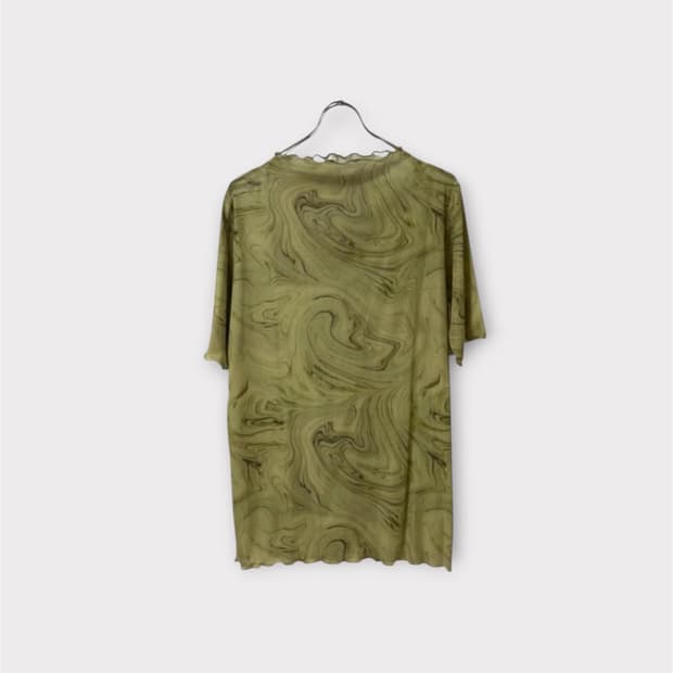 JPN Marble Mockneck T