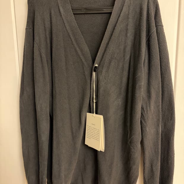 아워레가시 다크그레이 헤비터블 실트 가디건