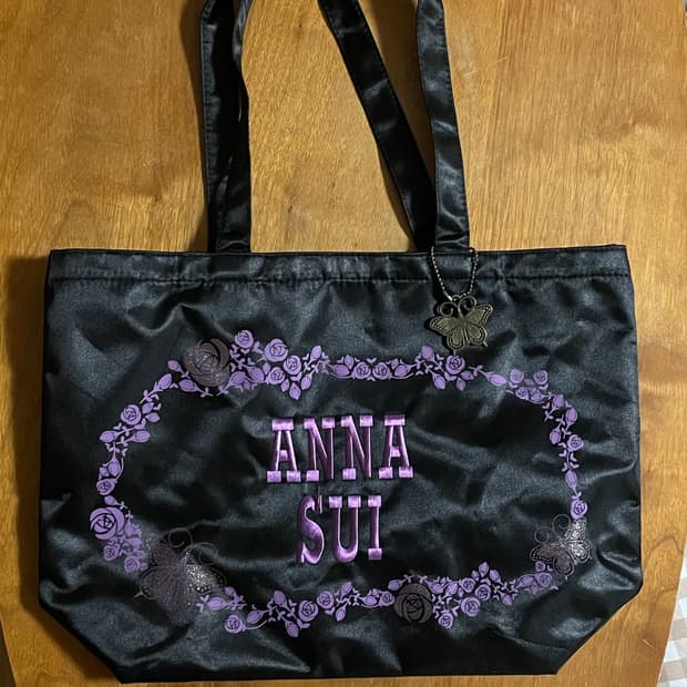 안나수이 블랙 토트백