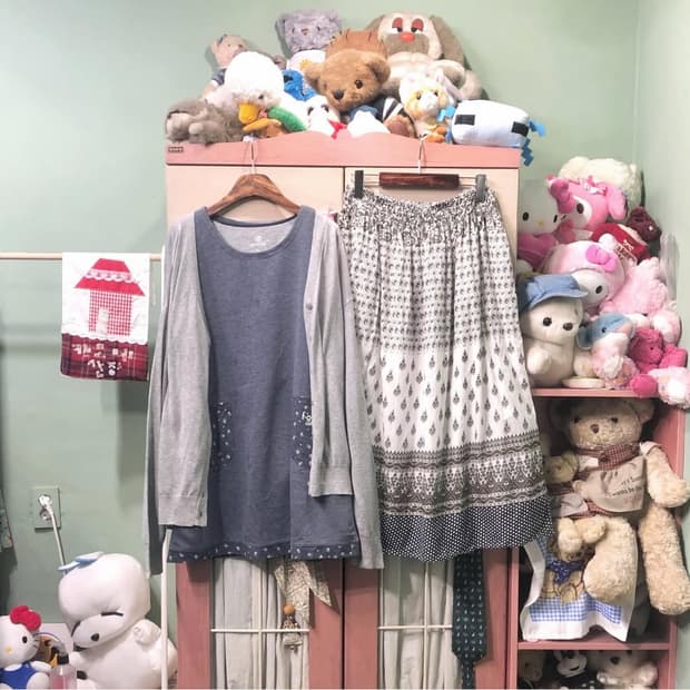 카모메 산장 가을 코디 입질연