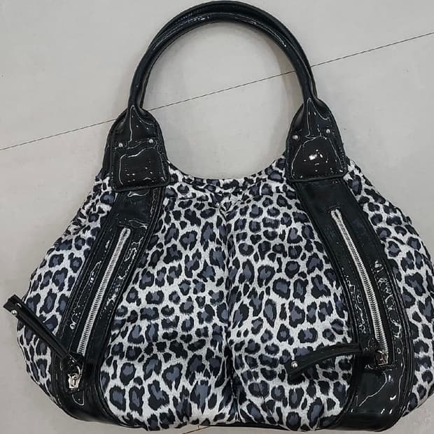 Leopard Black Vintage Shoulder Bag