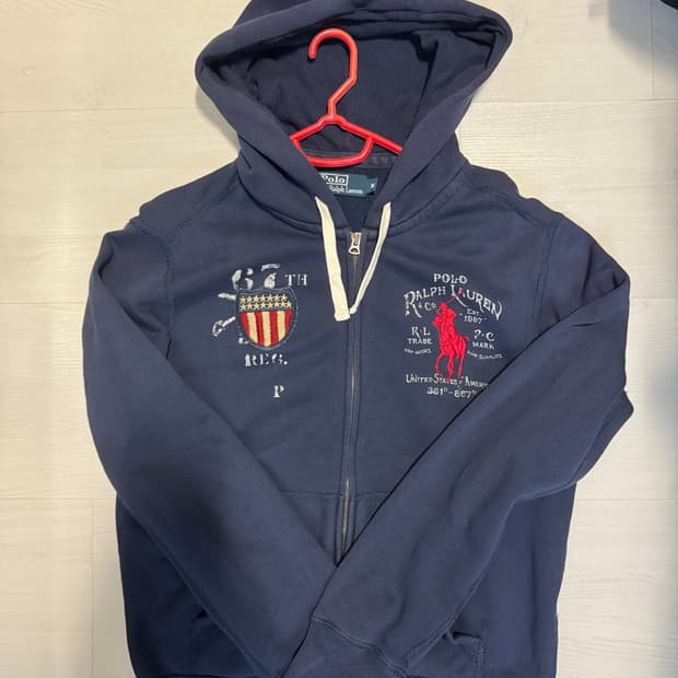 폴로 빅포니 기모 후드집업