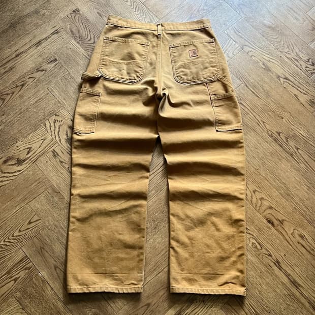 [31]칼하트 USA 빈티지 워싱 브라운 싱글니 카펜터 워크 팬츠