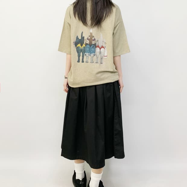 CAL CRU made in u.s.a 도그 반팔티