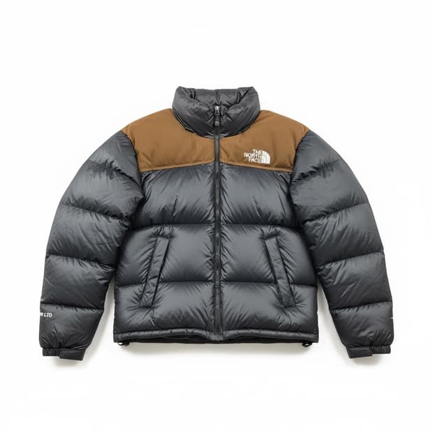 노스페이스 스웨이드 눕시 한정판알파 자켓 90 브라운/블랙