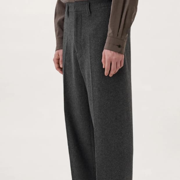 르메르 22AW 소프트 펠티드 울메르 22AW 소프트 펠티드 울 트라우저