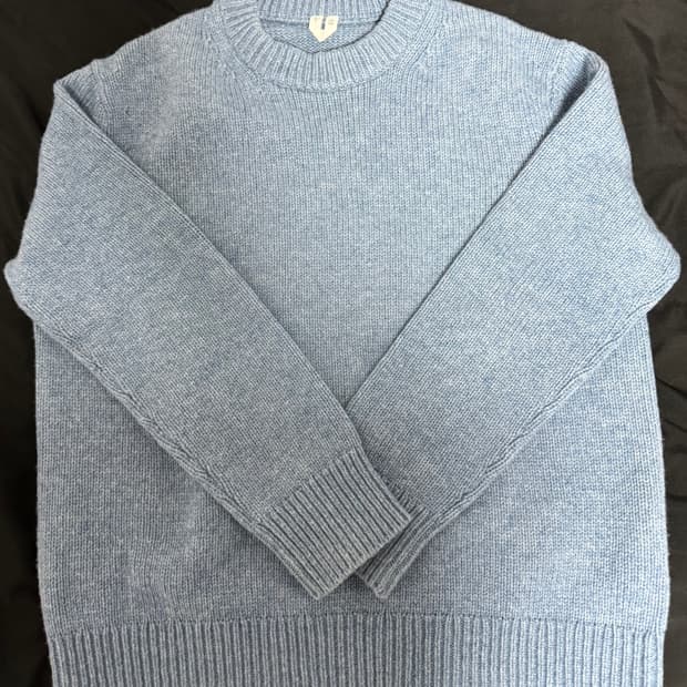 아르켓 헤비 울 니트 스웨터 라이트 블루(S)