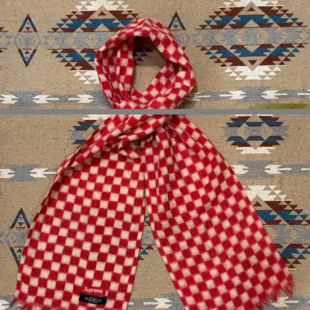 슈프림 체크 머플러(Supreme)