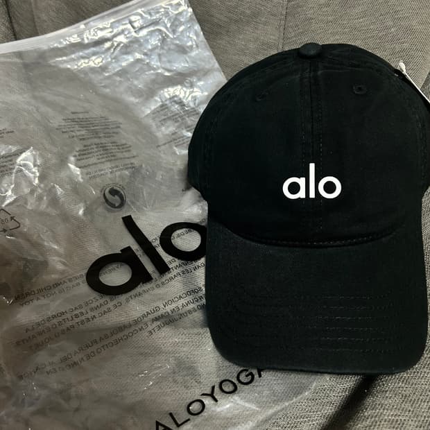 alo 볼캡 모자 새상품 블랙