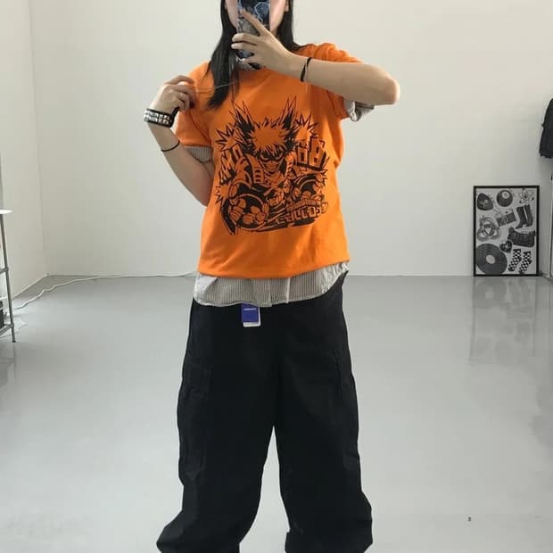 My Hero Academia 프린팅 반팔 