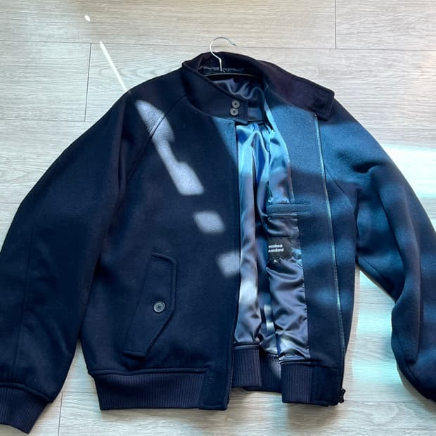 울 블렌드 해링턴 재킷 [네이비] XL