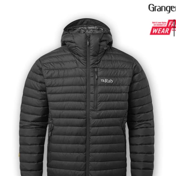 랩 RAB 마이크로 라이트 알파인 자켓 L 거의 새제품