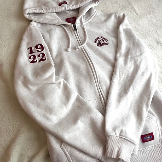 디키즈 후드집업 오트밀 아이보리 크림 s사이즈